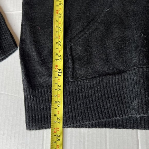 ED HARDY L Hooded Wool Blend Zip Knit Sweater Cardigan Scull LOVE KILLS SLOWLY - Picture 5 of 14